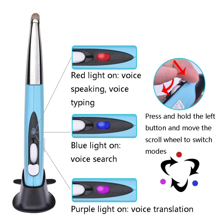 PR-06S Voice Control AI Wis Mouse Handwriting Wireless Mouse, Red, Blue, Silver Gray – Durable Build, Easy to Use