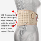 Lumbar Spine Inflated Traction Belt Lumbar Disc Pneumatic Waist Protective Belt, Deep Blue
