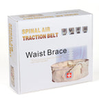 Lumbar Spine Inflated Traction Belt Lumbar Disc Pneumatic Waist Protective Belt, Deep Blue