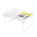 Kitchen Desktop Wardrobe Foldable Cabinet Storage Rack, White, Transparent White