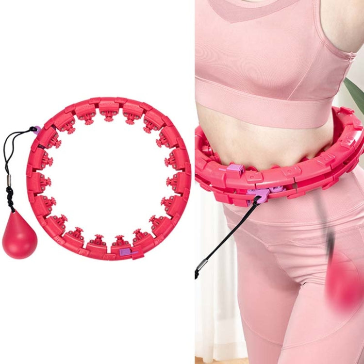 Weighted Fitness Hoop Abdomen Circle, Specification:, 19 Knots (Pink), 19 Knots (Blue), 28 Knots (Purple), 28 Knots (Pink), 28 Knots (Blue) 19 Knots (Pink)