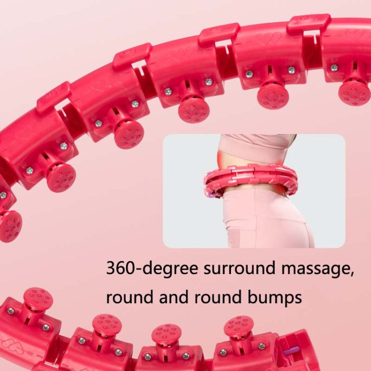 Weighted Fitness Hoop Abdomen Circle, Specification:, 19 Knots (Pink), 19 Knots (Blue), 28 Knots (Purple), 28 Knots (Pink), 28 Knots (Blue)