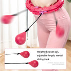 Weighted Fitness Hoop Abdomen Circle, Specification:, 19 Knots (Pink), 19 Knots (Blue), 28 Knots (Purple), 28 Knots (Pink), 28 Knots (Blue)