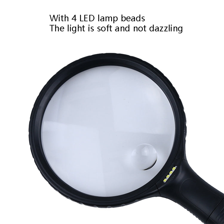 XT-4986E Handheld With Light Magnifier 10 Times Acrylic Lens Portable Magnifying Glass, XT-4986E – Durable Build, Easy to Use