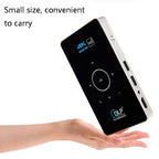 C6 1G+8G Android System Intelligent DLP HD Mini Projector Portable Home Mobile Phone Projector，, US Plug (Black), EU Plug (Black), UK Plug (Black), AU Plug (Black), US Plug (White), AU Plug (White)