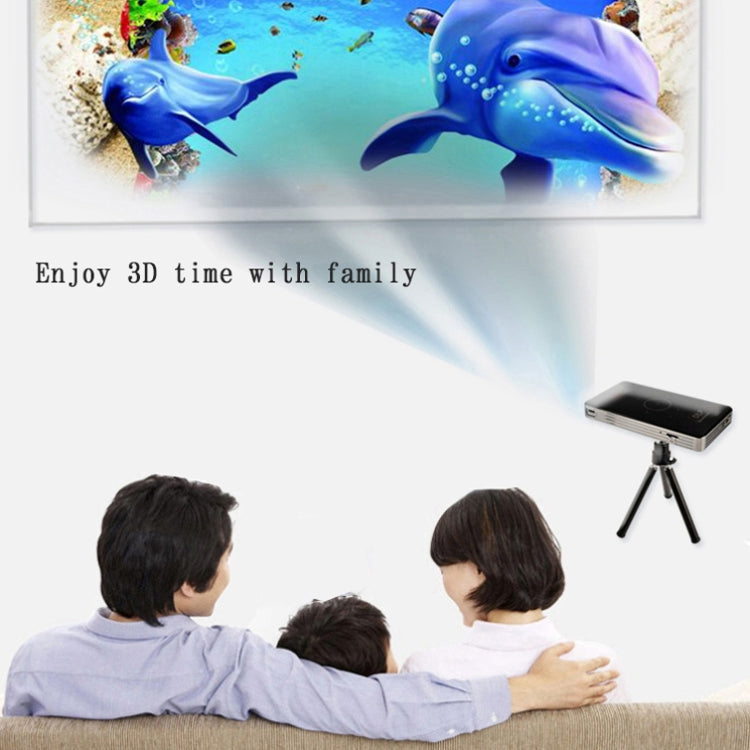 C6 1G+8G Android System Intelligent DLP HD Mini Projector Portable Home Mobile Phone Projector，, US Plug (Black), EU Plug (Black), UK Plug (Black), AU Plug (Black), US Plug (White), AU Plug (White)