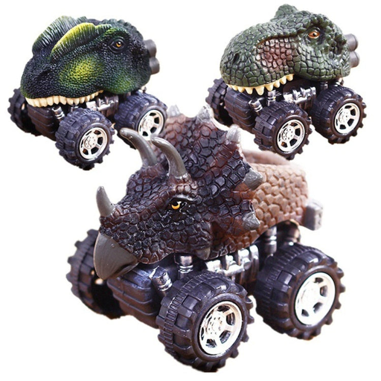 3 PCS Children's Gift Dinosaur Toy Car Model Pull Back Mini Toy Car