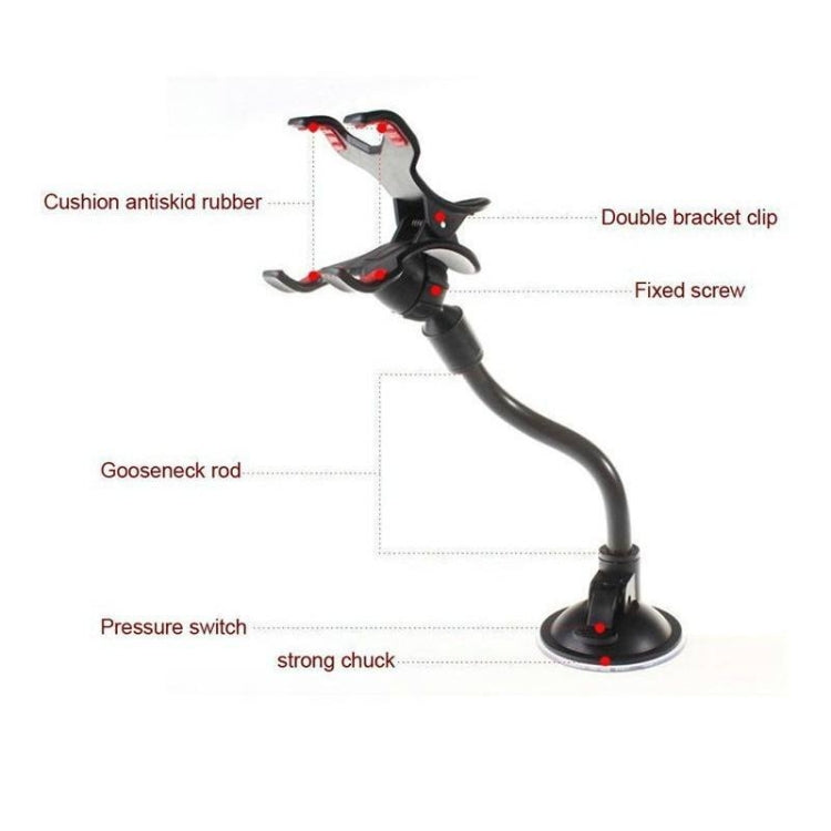 Universal Suction Cup Car Windshield Mount Phone Holder Glass Sticky Bracket, Suction Cup Phone Holder – TPU