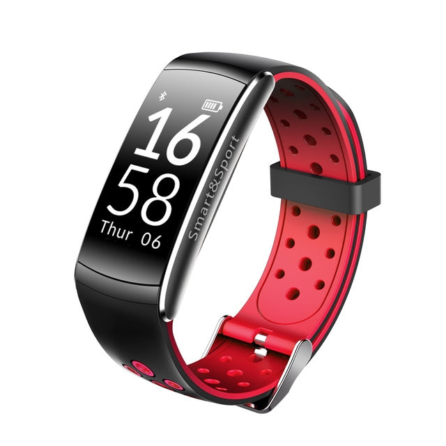 Fitness Tracker – IP68 Waterproof, Blood Pressure Monitoring, Heart Rate Monitoring Red