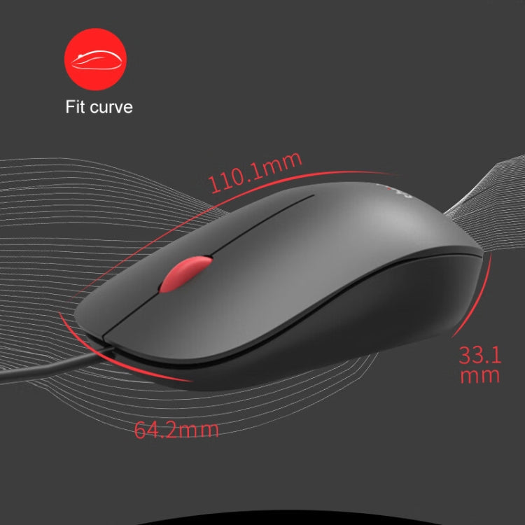 Lenovo Thinkplus M80 Office Lightweight Ergonomic Laptop Mouse, Wired, Wireless – Leather