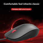 Lenovo Thinkplus M80 Office Lightweight Ergonomic Laptop Mouse, Wired, Wireless – Leather
