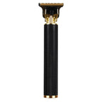 Hollow T-Shaped Steel Head Hair Trimmer USB Charging Carving Electric Hair Clipper, Steel Head (Gold), Steel Head (Silver), Steel Head (Gradient), Steel Head (Black) – Non-slip Steel Head (Black)