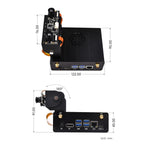 Waveshare 25334 For Jetson Orin Aluminum Alloy Case With Camera Holder, 25334