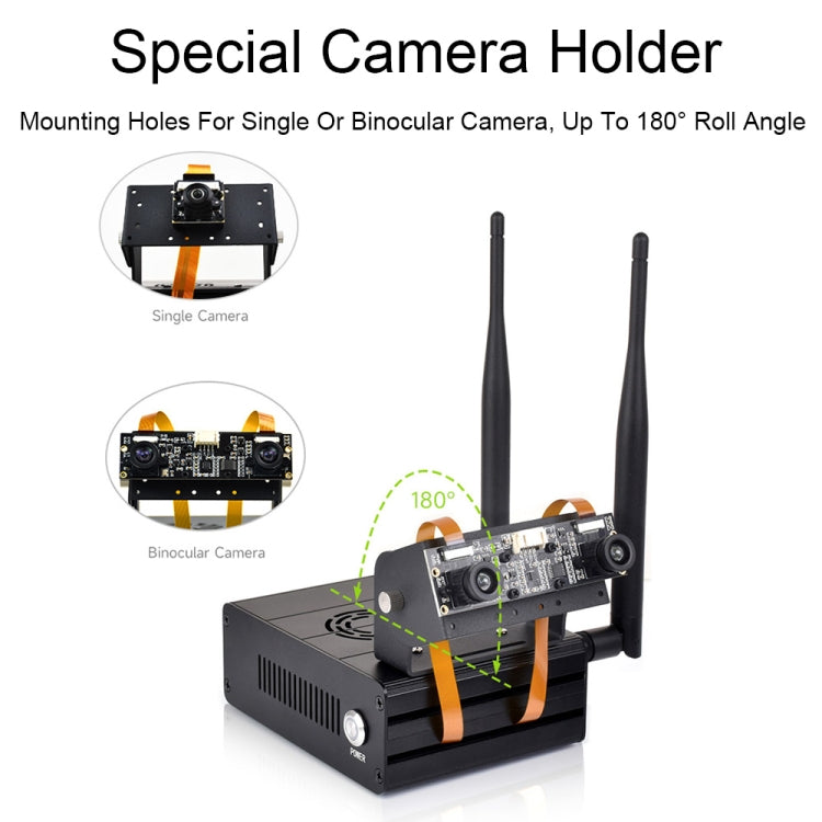 Waveshare 25334 For Jetson Orin Aluminum Alloy Case With Camera Holder, 25334
