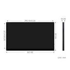 Waveshare 13.3 Inch 2K 2560×1440 HDMI/Type-C Display Interface AMOLED Touch Display, US Plug, EU Plug, UK Plug