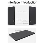 Waveshare 13.3 Inch 2K 2560×1440 HDMI/Type-C Display Interface AMOLED Touch Display, US Plug, EU Plug, UK Plug