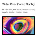 Waveshare 13.3 Inch 2K 2560×1440 HDMI/Type-C Display Interface AMOLED Touch Display, US Plug, EU Plug, UK Plug