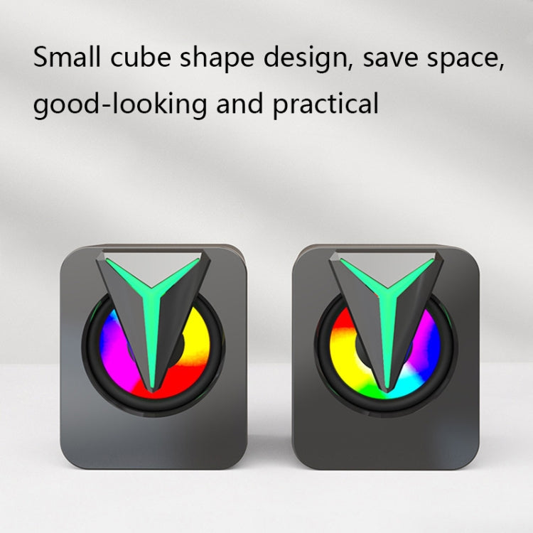 FT-25-1 RGB Colorful Lighting Desktop Computer Speaker – TPU