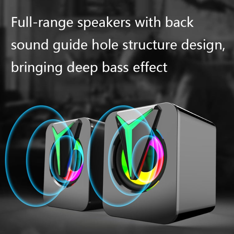 FT-25-1 RGB Colorful Lighting Desktop Computer Speaker – TPU