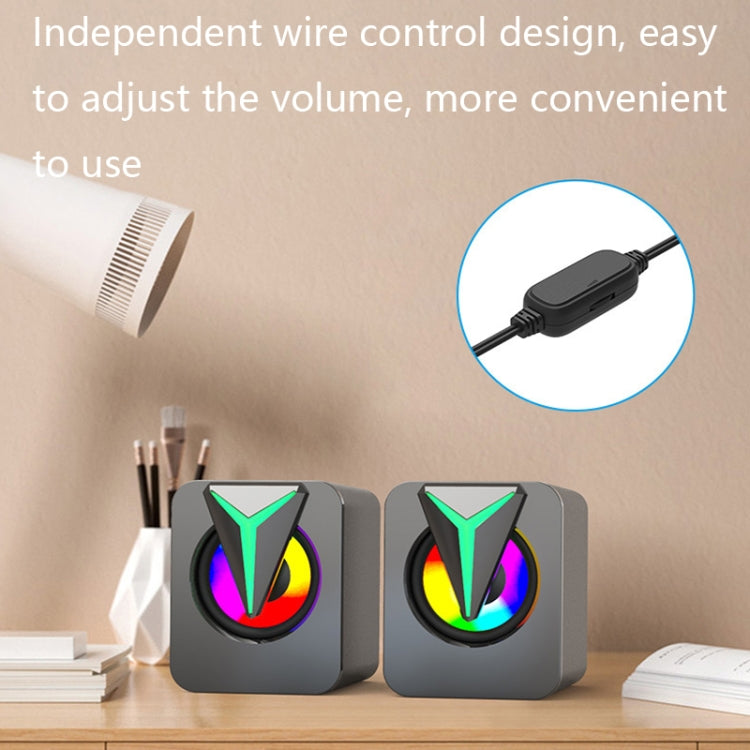 FT-25-1 RGB Colorful Lighting Desktop Computer Speaker – TPU