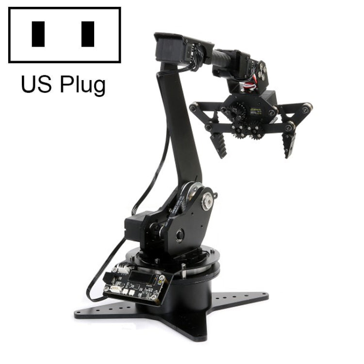 Waveshare High-Torque Serial Bus Servo, Desktop Robotic Arm Kit, Based On ESP32, 5-DOF, US Plug, EU Plug, UK Plug US Plug