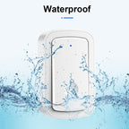CACAZI A19 One Button Three Receivers Wireless Music Doorbell without Battery, 1 For 3 US, 1 For 3 EU, 1 For 3 UK