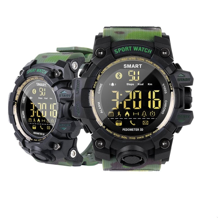 Waterproof Sports Smart Watch EX16S Camouflage Outdoor Bluetooth Remote...