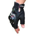 PRO-BIKER PRO01C Outdoor Cycling Glove Motorcycle Anti-Drop Safety Protection Half-Finger Glove, M, L, XL, XXL M Black
