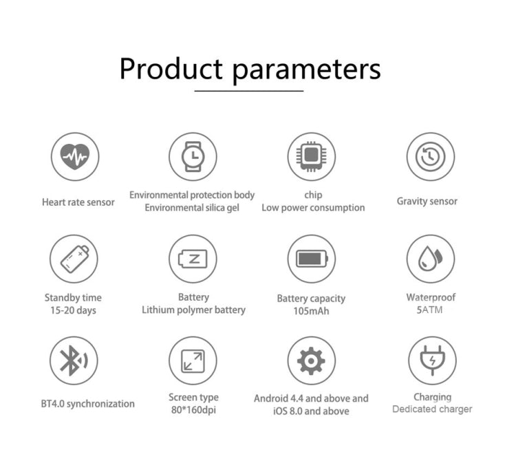 T3 Smart Watch – IP68 Waterproof