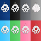 2 PCS HYC-09 Dog Paw Bluetooth Anti-Lost Device Pet Tracking Locator Keychain Smart Search Two-Way Alarm, Dog Paw Light Blue, Dog Paw Green, Dog Paw Pink, Dog Paw Red, Dog Paw Dark Blue, Dog Paw Dark Gray, Dog Paw Black, Dog Paw White