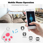 2 PCS HYC-09 Dog Paw Bluetooth Anti-Lost Device Pet Tracking Locator Keychain Smart Search Two-Way Alarm, Dog Paw Light Blue, Dog Paw Green, Dog Paw Pink, Dog Paw Red, Dog Paw Dark Blue, Dog Paw Dark Gray, Dog Paw Black, Dog Paw White
