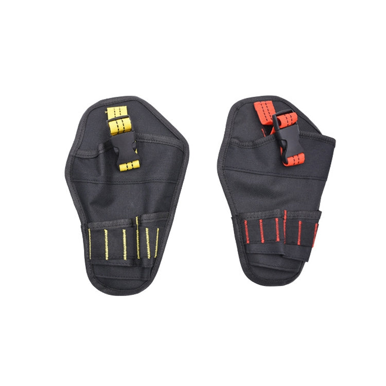 900D Oxford Cloth Kit Waist Bag Electrician Storage Bag, Black Red Line + Belt, Black Red Line