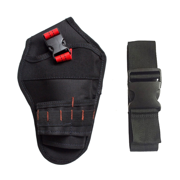 900D Oxford Cloth Kit Waist Bag Electrician Storage Bag, Black Red Line + Belt, Black Red Line Black Red Line + Belt