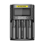 NITECORE Fast Lithium Battery Charger, US Plug, UMS4, UMS2 UMS4
