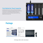 XTAR 8-Slot Battery Charger LCD Display Charger QC3.0 Type C Fast Charger for 21700 / 18650 Battery, VC8 – Durable Build, Easy to Use