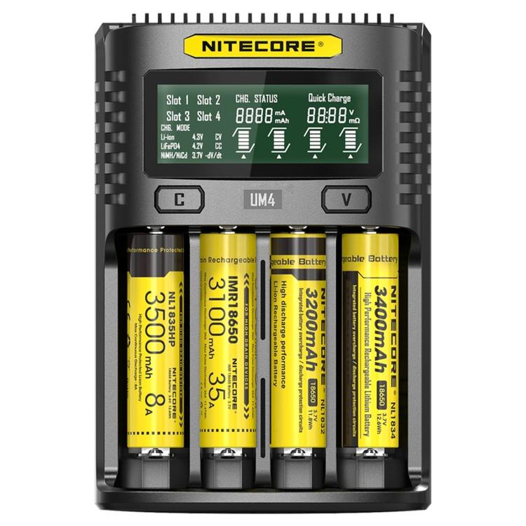NITECORE Smart LCD Display Automatically Activates Repair USB 4-Slot Charger Default Title