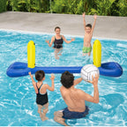 Beach Toys Adult Children Parent-Child Swimming Pool Playing Inflatable Beach Ball Toys, Style:, 52133 Volleyball Net + Ball, 52123 Handball Door + Ball, 2 in 1 Set + 2 Balls, 3 in 1 Set + 3 Balls 52133 Volleyball Net + Ball