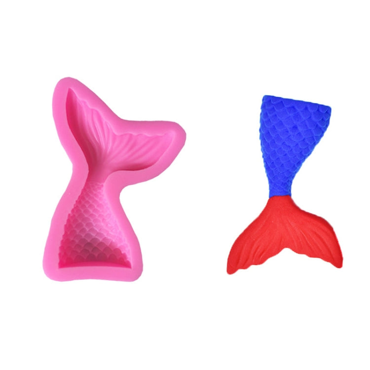 Mini Mermaid Tail Liquid Silicone Mold Fondant Baking Mold, Small (Pink) 15-95, Large (Pink) 15-94, Small (Gray) 15-95, Large (Gray) 15-94 Small (Pink) 15-95
