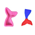 Mini Mermaid Tail Liquid Silicone Mold Fondant Baking Mold, Small (Pink) 15-95, Large (Pink) 15-94, Small (Gray) 15-95, Large (Gray) 15-94 Small (Pink) 15-95