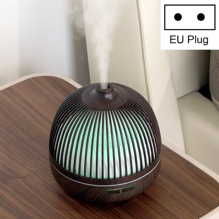 Bird Cage Wood Graphic Aromatherapy Machine Ultrasonic Smart Home Colorful Night Light Hollow Humidifier, US Plug, EU Plug, AU Plug, UK Plug – Durable Build, Easy to Use EU Plug Deep Wood Pattern