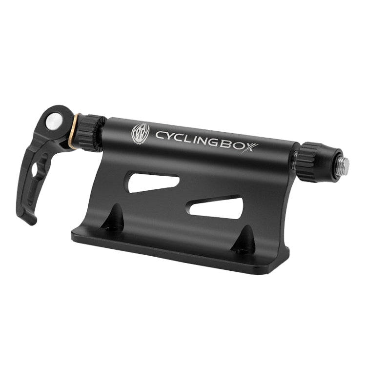 CYCLINGBOX BG-0171 Bike Aluminum Portable Quick-Removal Front Fork Fixed Frame Rear Hanging Frame Car Top Fixture Equipment, Black, Red, Titanium Color Black