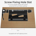 CYCLINGBOX BG-0171 Bike Aluminum Portable Quick-Removal Front Fork Fixed Frame Rear Hanging Frame Car Top Fixture Equipment, Black, Red, Titanium Color