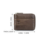 BUFF CAPTAIN 025 Leather Short Horizontal First-Layer Cowhide Wallet Multi-Function Card Tap Wallet