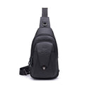 BUFF CAPTAIN 110 Men Leather Shoulder Bag First-Layer Cowhide Leather Multi-Function Chest Bag Black