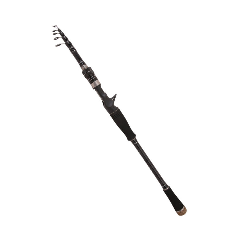 Carbon Telescopic Luya Rod Short Section Fishing Throwing Rod, 1.8m, 2.1m, 2.4m, 2.7m, 3.0m, 3.3m, 3.6m 1.8m Curved Handle