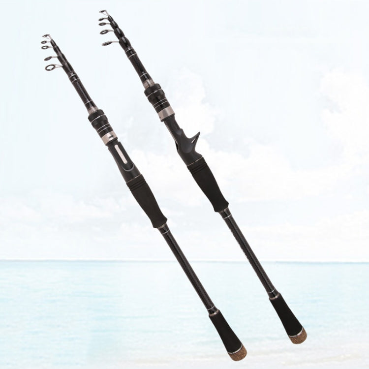 Carbon Telescopic Luya Rod Short Section Fishing Throwing Rod, 1.8m, 2.1m, 2.4m, 2.7m, 3.0m, 3.3m, 3.6m