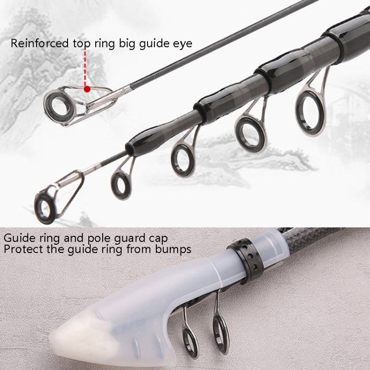 Carbon Telescopic Luya Rod Short Section Fishing Throwing Rod, 1.8m, 2.1m, 2.4m, 2.7m, 3.0m, 3.3m, 3.6m