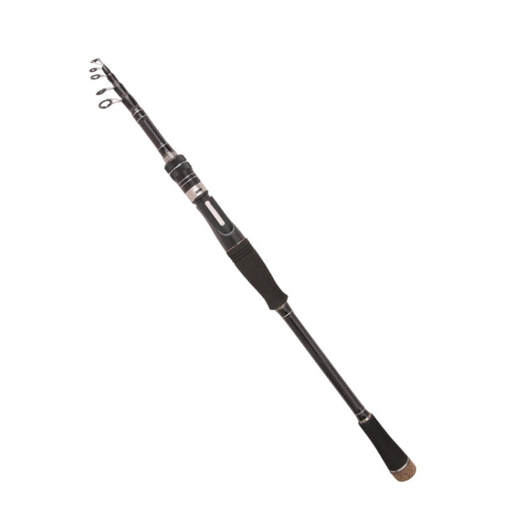 Carbon Telescopic Luya Rod Short Section Fishing Throwing Rod, 1.8m, 2.1m, 2.4m, 2.7m, 3.0m, 3.3m, 3.6m – Wear-resistant 2.1m Straight Handle