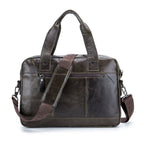 BUFF CAPTAIN 042 Men Leather Multi-Function Shoulder Messenger Bag First-Layer Cowhide Portable Briefcase