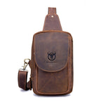 BUFF CAPTAIN 133 Men Leather Retro Shoulder Bag Diagonal Leather Bag, 133 – Wear-resistant, Leather 133